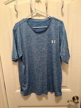Under Armour Men’s Heathered Sky Blue Short Sleeve Training Tee